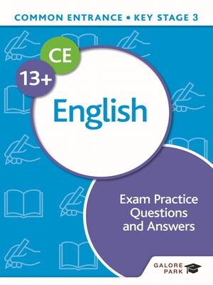 cover image of Common Entrance 13+ English Exam Practice Questions and Answers